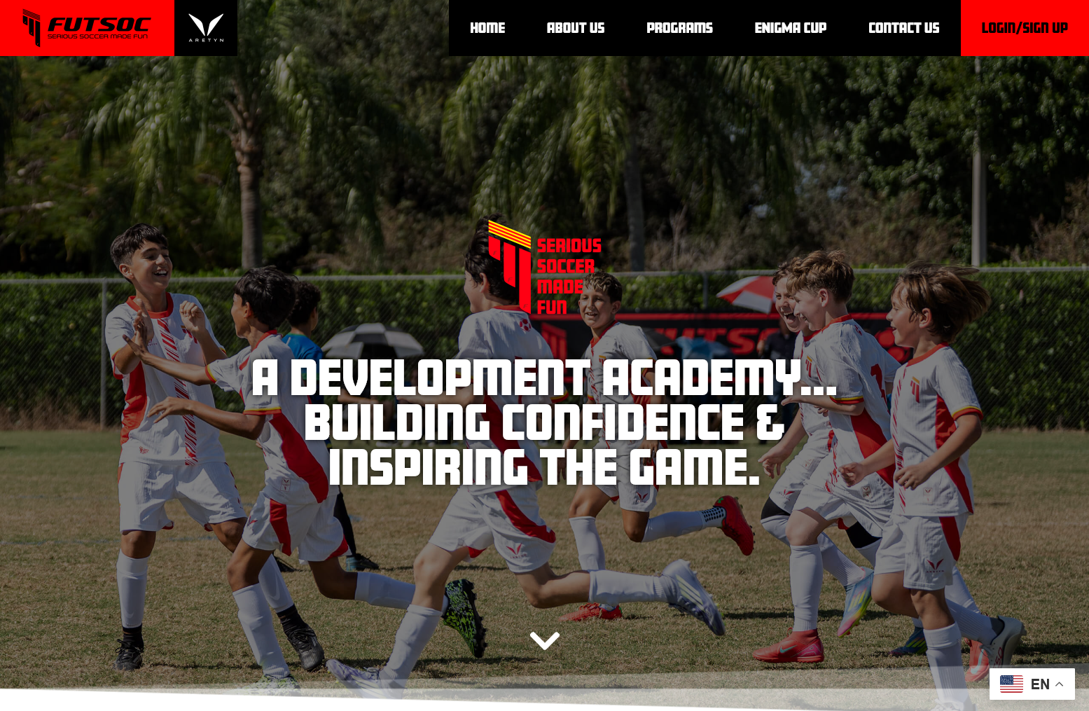 FUTSOC website screenshot
